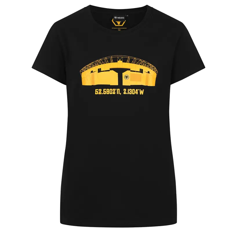 Wolverhampton Wanderers Shop | Ladies Stadium T-shirt Wolverhampton Wanderers Merchandise
